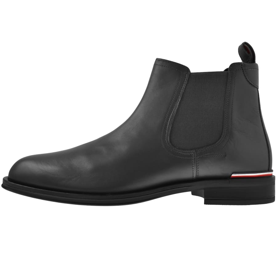 Tommy Hilfiger Leather Chelsea Boots Black male 8 42